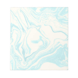 Bloc De Notas Diseño de mármol Guay en turquesa y crema