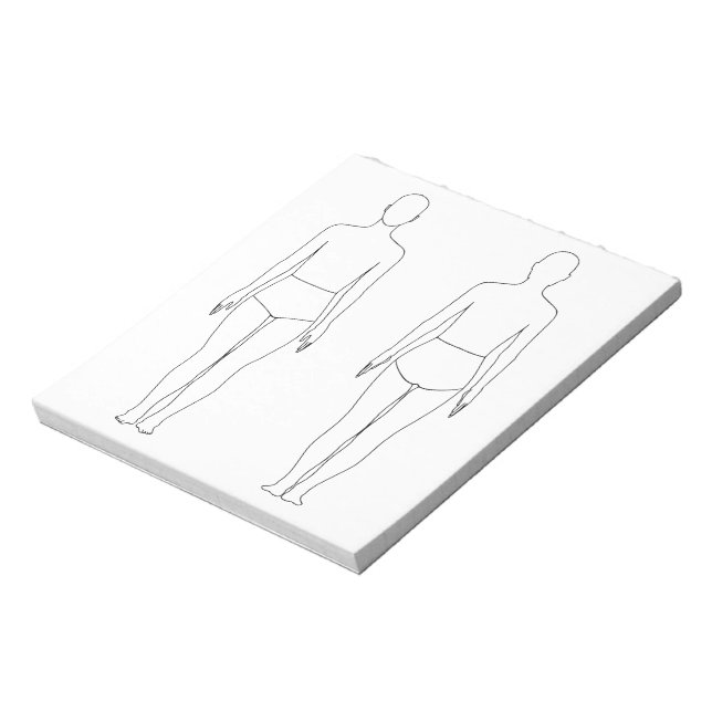 Bloc De Notas Diseño de moda Figura Notepad (Lado Izquierdo)