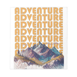 Bloc De Notas Diseño de montaña de aventura