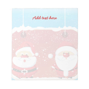 Bloc De Notas Diseño de Navidades de Cute Santa Claus