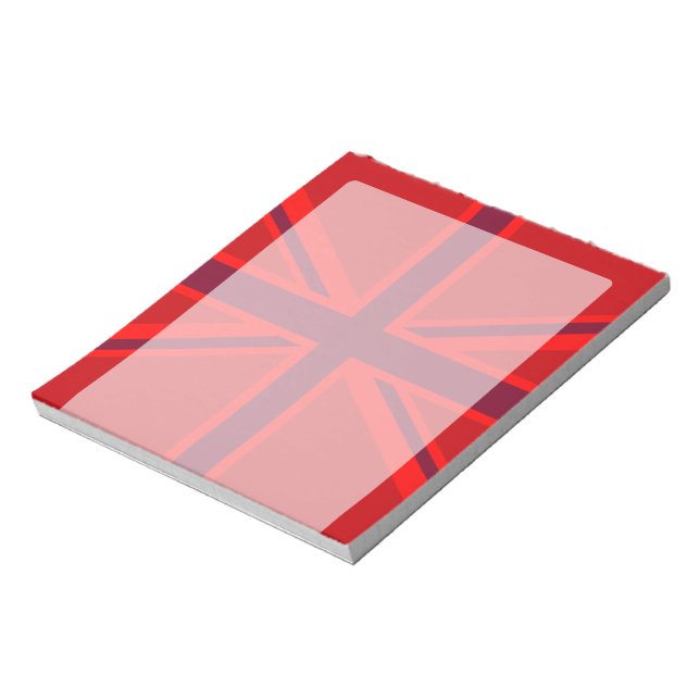 Bloc De Notas Diseño de Red Accent Union Jack (Lado Izquierdo)