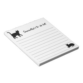 Bloc De Notas Diseño de siluetas de mascotas lindas - Gatos 1