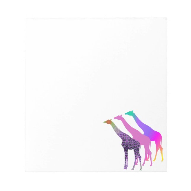 Bloc De Notas Diseño de tres jirafas 5 (Frente)