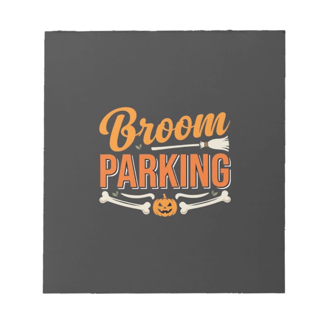 Bloc De Notas Diseño de vector de Halloween de aparcamiento de e (Frente)