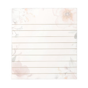 Bloc De Notas Diseño floral