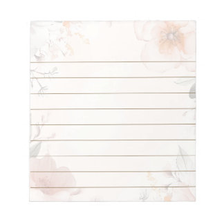 Bloc De Notas Diseño floral