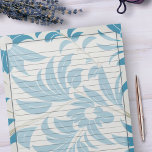Bloc De Notas Diseño floral de la época turquesa de los años 50<br><div class="desc">Traiga la nostalgia de los años 50 con este estándar floral retro de los años 50 de 8.5" X 11"Bloc de notas de papel con tamaño de letra. Es la forma perfecta de añadir una dosis de estilo vintage y capturar la esencia de una época pasada. ¡Pida ahora y haz...</div>