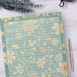 Bloc De Notas Diseño floral Sage Green Retro de mediados de sigl<br><div class="desc">Traiga la nostalgia de los años 50 con este estándar floral retro de los años 50 de 8.5" X 11"Bloc de notas de papel con tamaño de letra. Es la forma perfecta de añadir una dosis de estilo vintage y capturar la esencia de una época pasada. ¡Pida ahora y haz...</div>