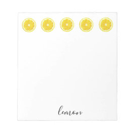 Bloc De Notas Diseño geométrico de limón Slice