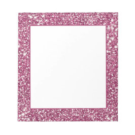 Bloc De Notas Diseño gráfico con textura de brillo rosa falso