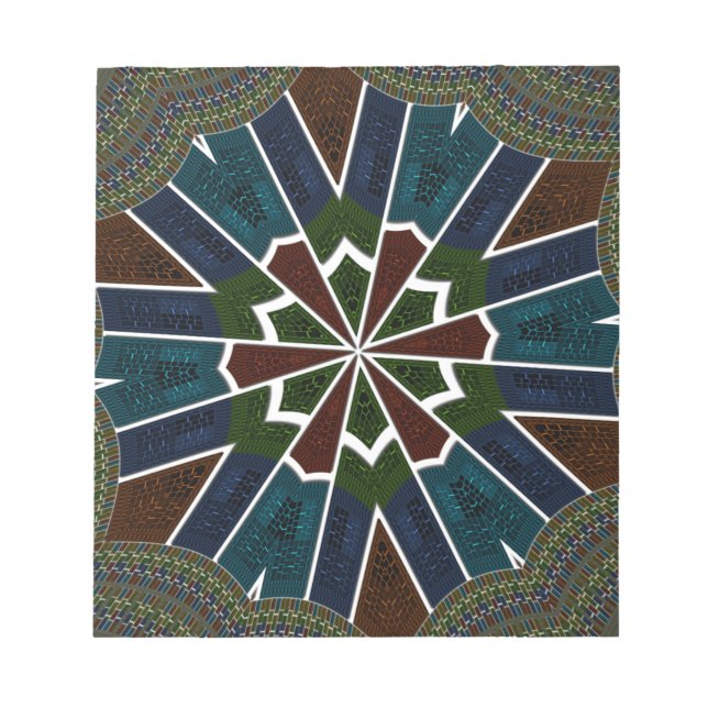 Bloc De Notas Diseño inspirado en sari con detalles intrincados (Frente)