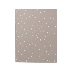 Bloc De Notas Diseño minimalista de puntos de polka en tonos apa