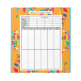 Bloc De Notas Diseño otomi mexicano - Pad de puntuación de puent