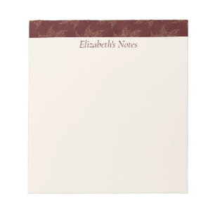 Bloc De Notas Diseño personalizado de la Bisca Roja