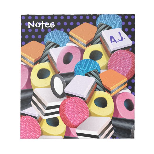 Bloc De Notas Diseño personalizado de Notepad Candy Allanges (Frente)