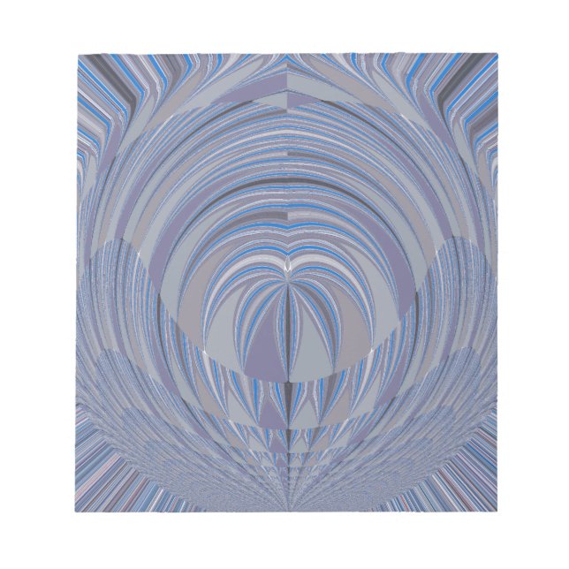 Bloc De Notas Diseño sin problemas de corazón grande (Frente)