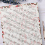 Bloc De Notas Diseño vintage de la regla de la universidad retro<br><div class="desc">Bloc de notas gobernado por la universidad - Páginas de tamaño de letras estándar - 8, 5" X 11" con líneas de regla de la Escuela Negra en cada página para escritura sencilla - Papel de un bloc de notas lateral con un antiguo patrón de papel tapiz rojo retro de...</div>