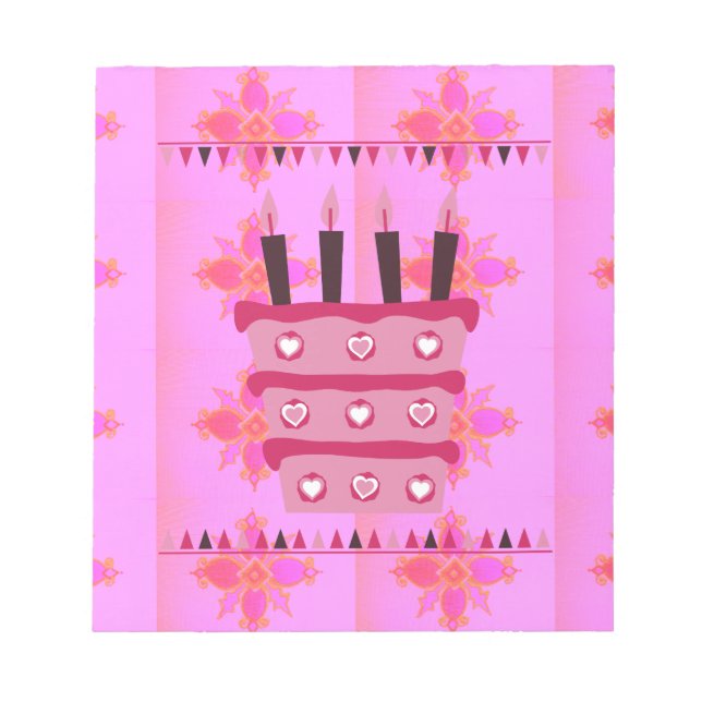 Bloc De Notas Disfruta de un maravilloso cumpleaños feliz (Frente)