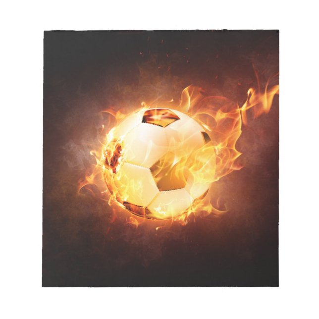 Bloc De Notas Disparan la pelota de fútbol (Frente)