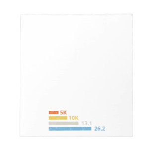 Bloc De Notas Distancias de funcionamiento I - 5K 10K 13.1 26.2 