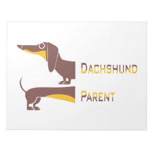 Bloc De Notas Divertido dachshund lindo para padres de perros la