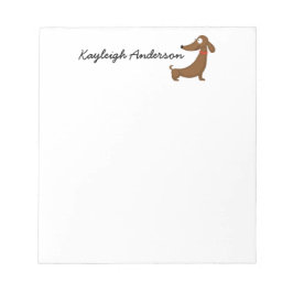 Bloc de notas divertido de Dachshund 5.5" x 6" - 4