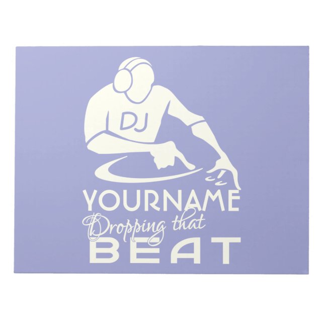 Bloc De Notas DJ personalizado notepad (Frente)