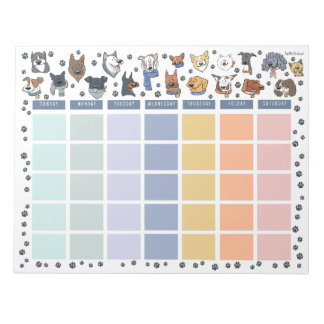 Bloc De Notas Dog Lover Open Dated Desk Calendar Notepad