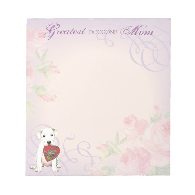 Bloc De Notas Dogo Heart Mom (Frente)