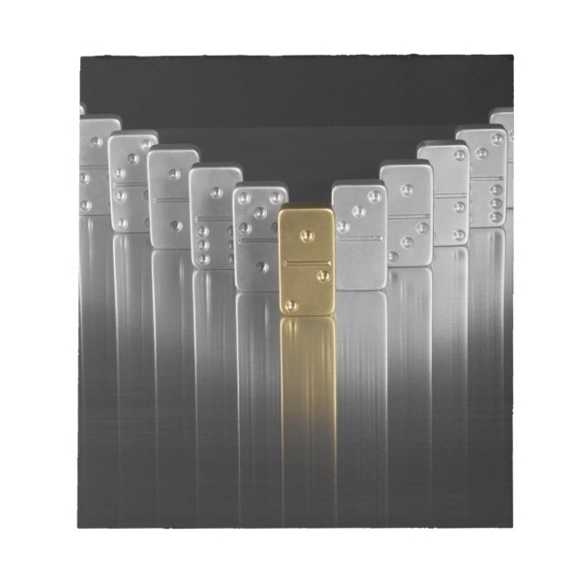 Bloc De Notas Dominos de oro y plata (Frente)