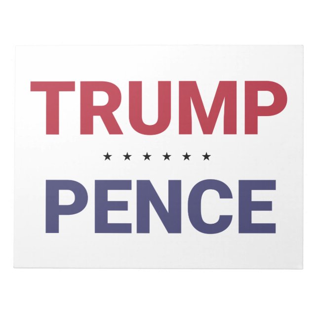 Bloc De Notas Donald Trump y Mike Pence (elecciones de 2020 en E (Frente)