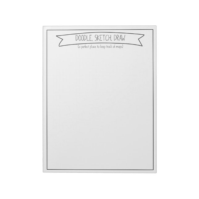 Bloc De Notas Doodle, esbozo, dibujar (Lado Izquierdo)