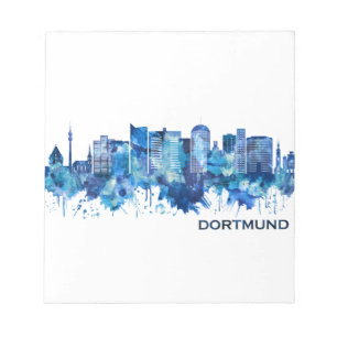 Bloc De Notas Dortmund Germany Skyline Blue