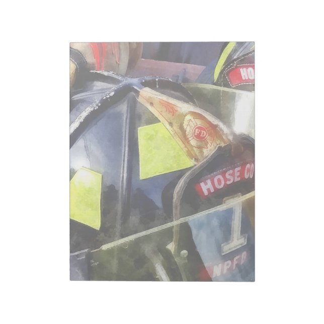 Bloc De Notas Dos Cascos de Fuego y la Chaqueta de Fuego (Lado Izquierdo)