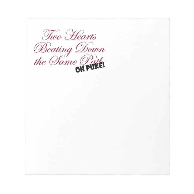 Bloc De Notas Dos corazones (Frente)