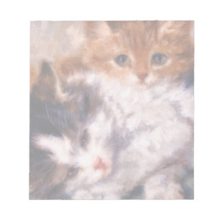 Bloc De Notas Dos gatitos acurrucados por Henriëtte Ronner-Knip