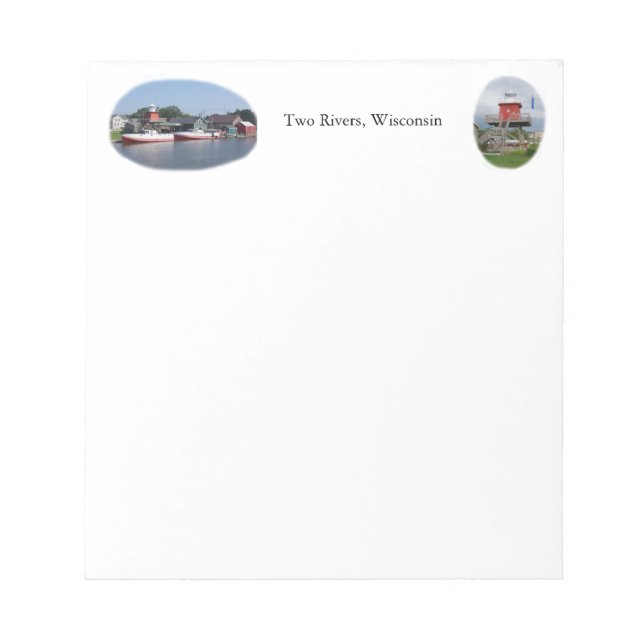 Bloc De Notas Dos ríos, Wisconsin notepad (Frente)