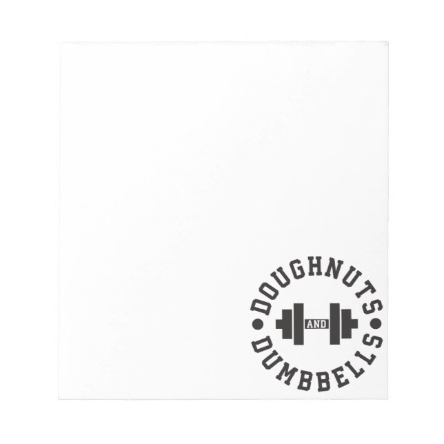 Bloc De Notas Doughnut y dumbombs - Carbohidratos - Divertido en (Frente)