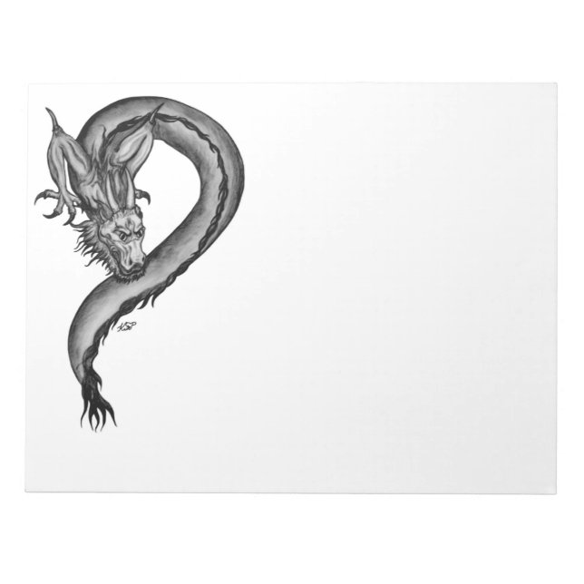 Bloc De Notas Dragón al estilo del tatuaje (Frente)