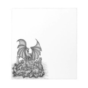 Bloc De Notas Dragón con zombi