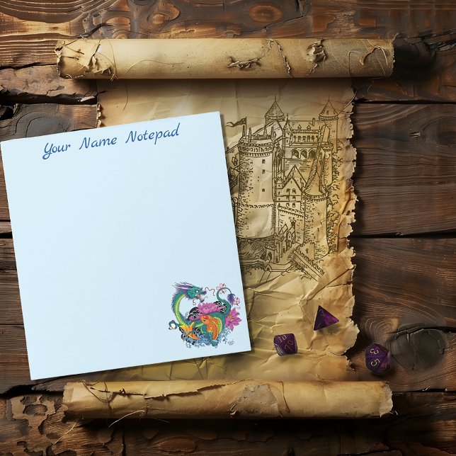 Bloc De Notas Dragón de agua chino Koi Fish (Subido por el creador)