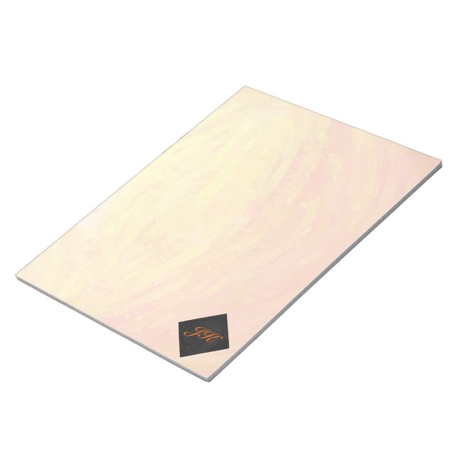 Bloc De Notas Dragones Naranja ocular y monograma negro (Lado Derecho)