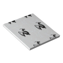 Bloc De Notas dragones negros en gris