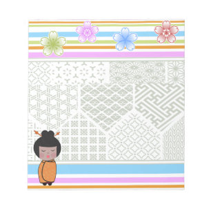 Bloc De Notas dragonflies kokeshi