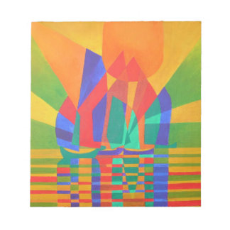 Bloc De Notas Dreamboat Una Basura Cubista En Los Colores Primar