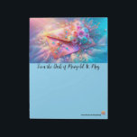 Bloc De Notas Dreamy Snailmail Envelope<br><div class="desc">Palais de Marigold St. May creates unique stationery for those that love all things cute,  Kawaii,  floral,  and colorful. Note that the designs are created for the large notepad or stationery sheets. If you would like a different size notepad,  stationery,  or anything else,  please contact me!</div>