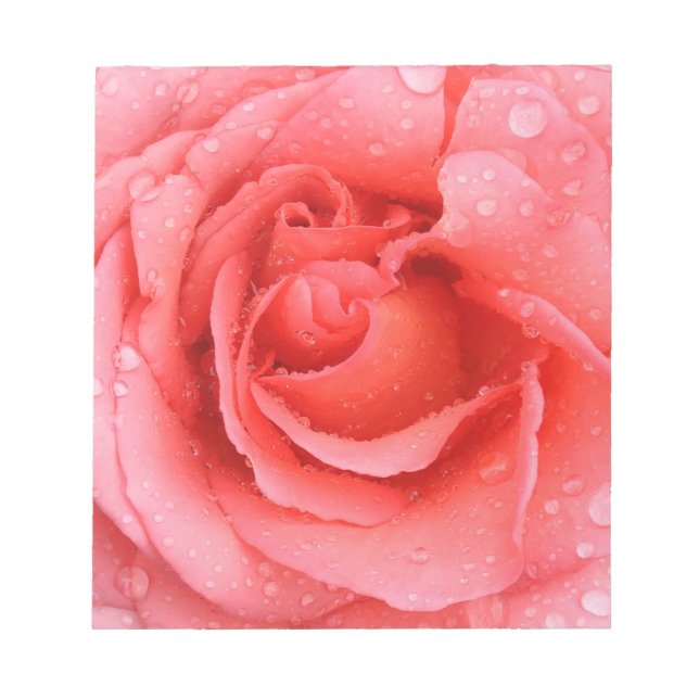 Bloc De Notas Drogas rojas rojas de agua rosadas románticas (Frente)