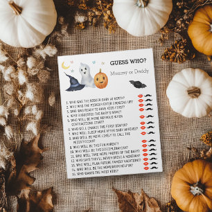 Bloc De Notas Ducha de Bebé Adivina el Fantasma de Halloween