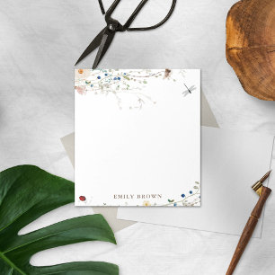 Bloc De Notas Dulce Flor silvestre y Lady Bug personalizado