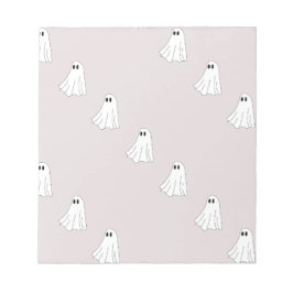 Bloc De Notas Dulce Patrón de Fantasma Pastel